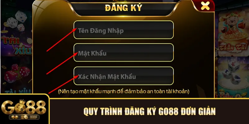 Quy trình đăng ký Go88 đơn giản