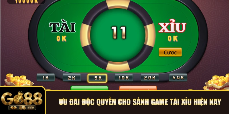 Ưu đãi độc quyền cho sảnh game Tài Xỉu hiện nay